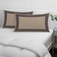 thumbnail image 4 of Black Brown Greek Key Lumar Pillow Covers, Geometric Greece Ancient Farmhouse Geo Soft Throw Pillow Cases with Invisible Zipper, Decorative Pillowcase Pillows Protectors for Sofa Bed Chair 16"x24", 4 of 9