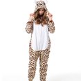 thumbnail image 2 of 50% off Clear! safuny Women Long Sleeve Hooded Jumpsuit Pajamas Casual Winter Warm Rompe Sleepwear at Home, 2 of 6