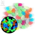 thumbnail image 2 of Gustave 100Pcs Luminous Pebbles Stones Glow in The Dark Garden Pebbles Rocks for Home Indoor Outdoor Walkways Path Patio Lawn Yard Fish Tank Decor "Colorful", 2 of 9