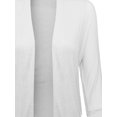 thumbnail image 3 of FashionOutfit Women's Classic Stylish Comfortable Open Front Draped Cardigan, 3 of 3