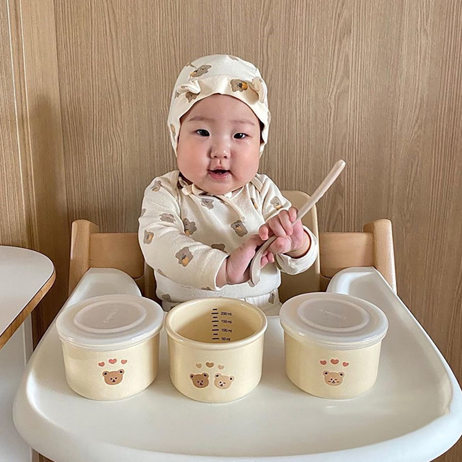 Baby Bowls 6.8 oz Baby Food Bowl Heatresistant Microwaved Porcelain