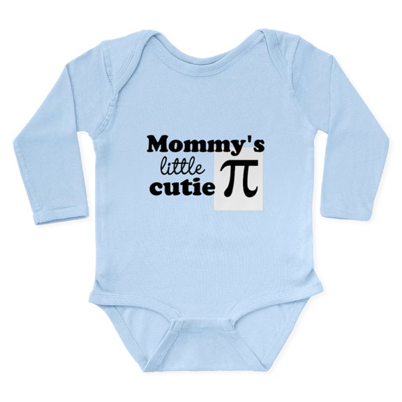 CafePress - Mommys Little Cutie Pi Body Suit - Long Sleeve Cotton Baby Bodysuit