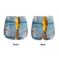 thumbnail image 5 of Lsque Monk Walking On Water Printed Women's Running Shorts with Liner Pockets,Elastic Quick Dry Workout Athletic Gym Yoga Shorts,Womens High Waist Shorts-Large, 5 of 9