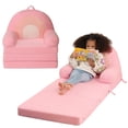 thumbnail image 1 of Sofá plegable para niños MOMCAYWEX Comfy Rainbow con espuma plegable triple, 1 of 6
