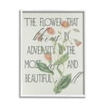 thumbnail image 5 of Stupell Industries Flower Blooms in Adversity Most Rare Motivational Phrase, 24 x 30, Design by Daphne Polselli, 5 of 5