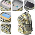thumbnail image 4 of White Sunflower Backpack for School,Cute School Bag,Schoolbag with Adjustable Shoulder Straps & Padded Back,16.9 Inch, 4 of 5