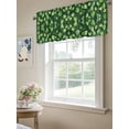 thumbnail image 6 of Green Leaves Curtain Valances for Windows, Retro Botanical Garden Pastoral Plants Kitchen Valance Window Treatment, Light Filtering Block Curtains for Bathroom/Bedroom/Living Room 42'' x 12'', 6 of 9