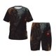 thumbnail image 1 of Fotbe Cool Skull Western Cowboy Pijama Estampada de 2 Piezas para Niños – Ropa de Dormir de Manga Corta Cómoda para Niños y Niñas, Camiseta y Shorts de Algodón-XX-Large, 1 of 6