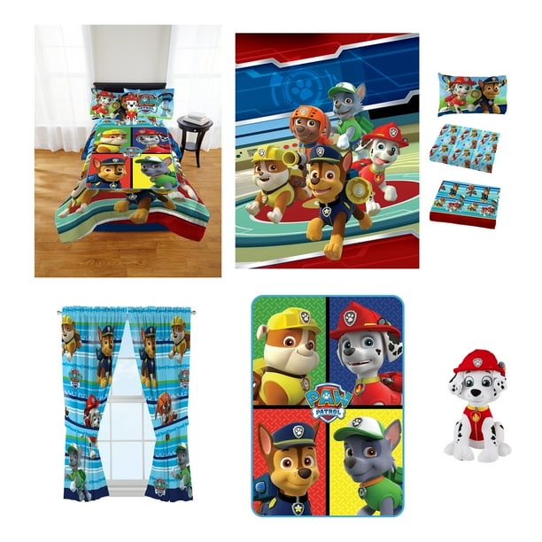 paw patrol curtains and bedding