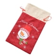 thumbnail image 4 of Papá Noel / Bolsas de de Tela - Bolsa de Embalaje de s - Paquete de de Dulces con Cordón 24x40.5cm muñeco de nieve, 4 of 9