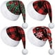 thumbnail image 1 of wonima44 MCEAST 4 Pack Christmas Plaid Hats Snowflake Santa Hat Bulk Funny Christmas Hats for Adults Christmas Party Favors Hats, 1 of 1