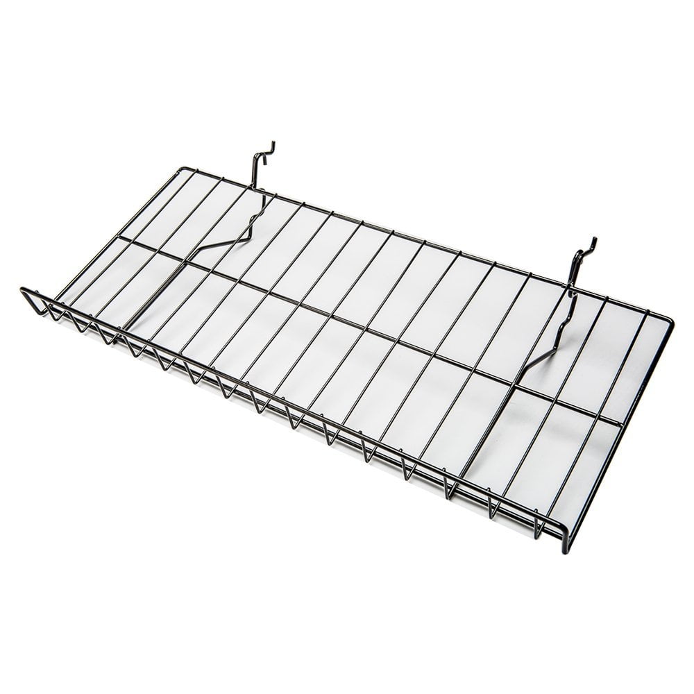 Slatwall and Pegboard Wire Shelves L 23 Black 