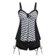 thumbnail image 1 of Tankini de Talla Grande con Estampado Geométrico Rosegal Blusas Tallas Grandes, 1 of 5