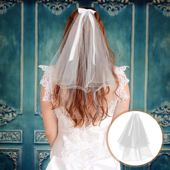 PTOOTP Bridal Veil with , Cotton Nylon Wedding Accessory for Elegant Wedding Decor and Ceremony