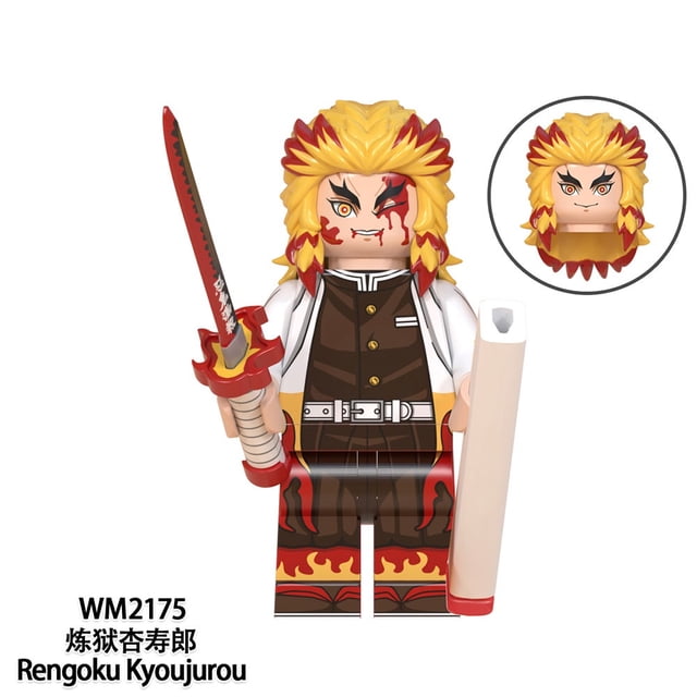 Demon Slayer Anime Lego Construcción Minifiguras Muzan Tanjirou Nezuko Juguete De Acción Zenitsu Giyuu Figuras Ensamblar Juguetes