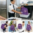 thumbnail image 7 of KOITHOT Mesh Backpack Heavy Duty, Stadium Approved Multi-Pocket Beach Backpacks for Adults, See Through Transparent Mesh Bookbag for School & Travel(Purple), 7 of 7