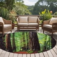 thumbnail image 4 of Round Rug 6Ft Washable Non-Slip, Forest Circle Area Rugs for Living Room Bedroom, Modern Art Summer Botanical Trees Indoor Floor Mats Carpet Runner for Home Decor Aesthetic, 4 of 8