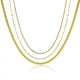thumbnail image 1 of JeenMata Fashion Gift paquete múltiple de 3 piezas collar con colgante para mujer, espiga, collar en capas con cadena de serpiente, cadena de collar ajustable para mujer, set de regalo para uso diario, 1 of 5