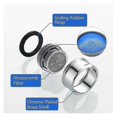thumbnail image 3 of M20 Faucet Aerator, 3 Pieces Water Saving Faucet Aerator With Stainless Steel Filter, Faucet Water Filter Aerator(20mm Male Thread) Thsinde Banmo, 3 of 4