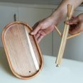 thumbnail image 4 of yuksok 4 Hooks Wood Mug Rack Holder Tree Coffee Cup Storage Stand Dark Brown, 4 of 7