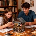 thumbnail image 4 of Music Park Book Nook - 3D Wooden Miniature Japanese Pub Model Kit with LED Lights, DIY Artistic Dollhouse, Collectible Display & Premium Gift for Adults, 4 of 5