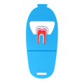 thumbnail image 2 of Estuche para Tarjetas de Nombre commerce business de Odontología de Goma Azul, 2 of 9