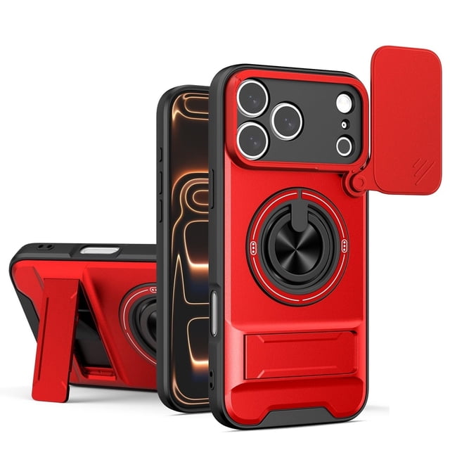 Case For IPhone 17 Pro Max/17 Pro/17 Air/17, Super Slim Shell With Wireless Charging Camera Protective Kickstand Cover