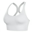 thumbnail image 2 of LISTHA Sports Bra High Impact Adjustable Criss Cross Back, Full Support for Large Bust No Bounce White XL, 2 of 3