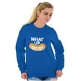 thumbnail image 4 of Funny Food Pun Joke What Up Dog Sweatshirt for Men or Women Brisco Brands S, 4 of 6