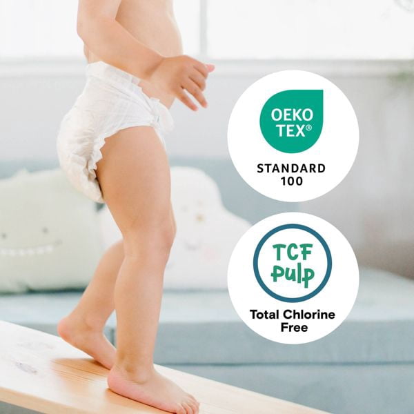 Chlorine Free Cotton-Lined Disposable Diapers
