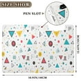 thumbnail image 3 of FORMRS A4 Clipboard Folder with Pen Holder Horizontal Foldable School Office Binder, Red Simple Shapes, 3 of 9