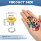thumbnail image 2 of Uxcell 110 Pcs Ojetes con Arandelas 1/8" Kit de Grommets Amarillo, 2 of 7