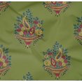 thumbnail image 4 of oneOone Organic Cotton Poplin Twill Fabric Leaves|Floral & Paisley Block Decor Fabric Printed BTY 42 Inch Wide, 4 of 4