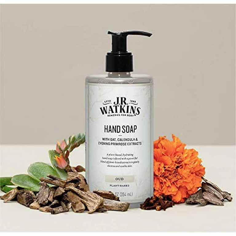 J. R. Watkins Oud Plant Based Gel Hand Soap 12 fl oz