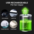 thumbnail image 3 of Pets Dog Cat Electric Clipper Dog Grooming Kit Dog Trimmer for Small Dogs Cats USB, 3 of 8