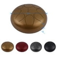 thumbnail image 4 of 10 Inch Steel Tongue Drum Handpan Drum Hand Drum Percussion Instrument with Drum Mallets Carry Bag Note Sticks for Meditation Yoga Zazen Sound Healing, 4 of 7
