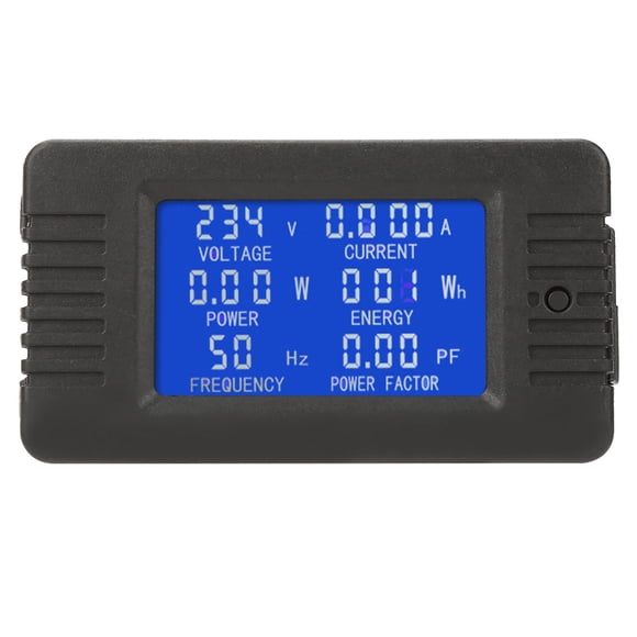 M Buder PZEM-018 Medidor Digital Multifunción de CA Probador de Corriente de Voltaje de Energía de Potencia 5A 80-260V con Pantalla LCD para Uso en Interiores Herramienta de Prueba de Electricidad