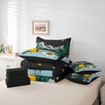 thumbnail image 6 of Catabedysis Starry Camping 7-Piece Twin Bedding,Bear Tent Print Bedding Comforter Set For Boys,Multicolor,Black Reversible, 6 of 7
