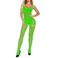 thumbnail image 4 of Womens Fashion Womens Fishnet Bodystocking Plus Size Crotchless Bodysuit Sexy Tights Soft Nightwear Lingerie, 4 of 6