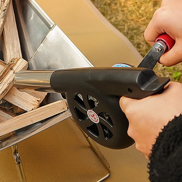 GAXIRE Bbq Fan Manual Portátil Para Barbacoa Y Camping Con Resistente Y Ligero