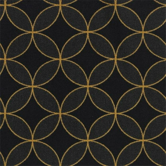 Kaleidoscope Eclipse Rectangle Whimsical Area Rugs  02 Gold - 5 ft. 4 in. x 7 ft. 8 in.