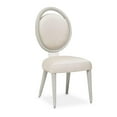 thumbnail image 4 of Michael Amini Eclipse Wood & Fabric Side Chair in Moonlight Gray (Set of 2), 4 of 13