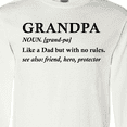 thumbnail image 4 of Inktastic Grandparents Day Grandpa Like a Dad but with No Rules Long Sleeve T-Shirt, 4 of 5