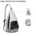 thumbnail image 3 of Hawaiian Turtle Sling Backpack - Tropical Beach Animal Print Shoulder Bag, Fashionable Anti-Theft Pack for Commuters, 3 of 4