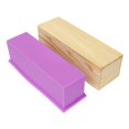 thumbnail image 4 of 1200g Rectangle Silicone Soap Making Mold Wooden Box Handmade Craft Soap Mould Toast Chocolate Cake Loaf Mold, 4 of 6