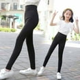thumbnail image 5 of 2 Pack 7-13T Girls Footless Leggings Kid Skinny Tights Yoga Trousers Slim Ankle Length Legging Pants, 5 of 8