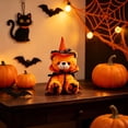 thumbnail image 4 of WYBXZ Orange Pumpkin Bear Plush, 11.81IN Stuffed Animal for Halloween, Vibrant Fall Decor, Soft Lint-Free Plush Toy for Couch Bed Display, 4 of 7