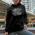 thumbnail image 2 of People Should Stop Expecting Normal from Me, It's Never Going to Happen Quote, Black Hooded Sweatshirt or Hoodie, Small, 2 of 5