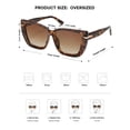 thumbnail image 5 of Lentes de sol grandes y oversize SOJOS estilo ojo de gato SJ2231 para mujer, 5 of 5