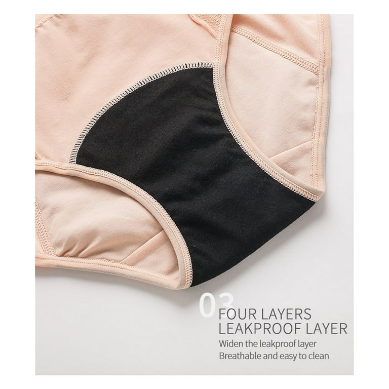 VOOPET Leak Proof Menstrual Panties Physiological Underpants Women Period  Comfortable Underwear Waterproof Briefs 